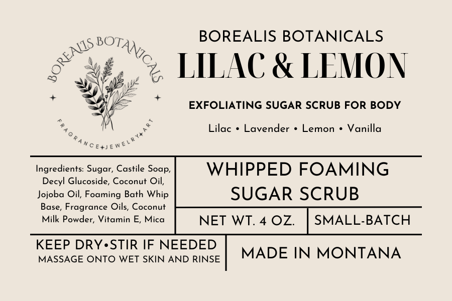 Lilac & Lemon Whipped Sugar Scrub