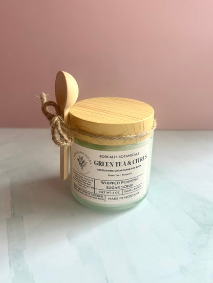 Green Tea & Citrus Whipped Sugar Scrub