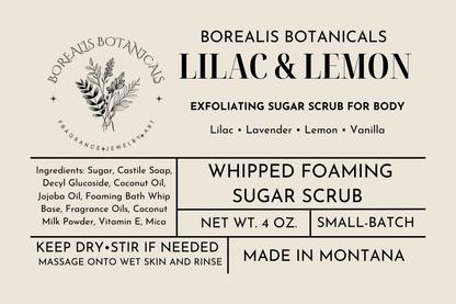 Lilac & Lemon Whipped Sugar Scrub